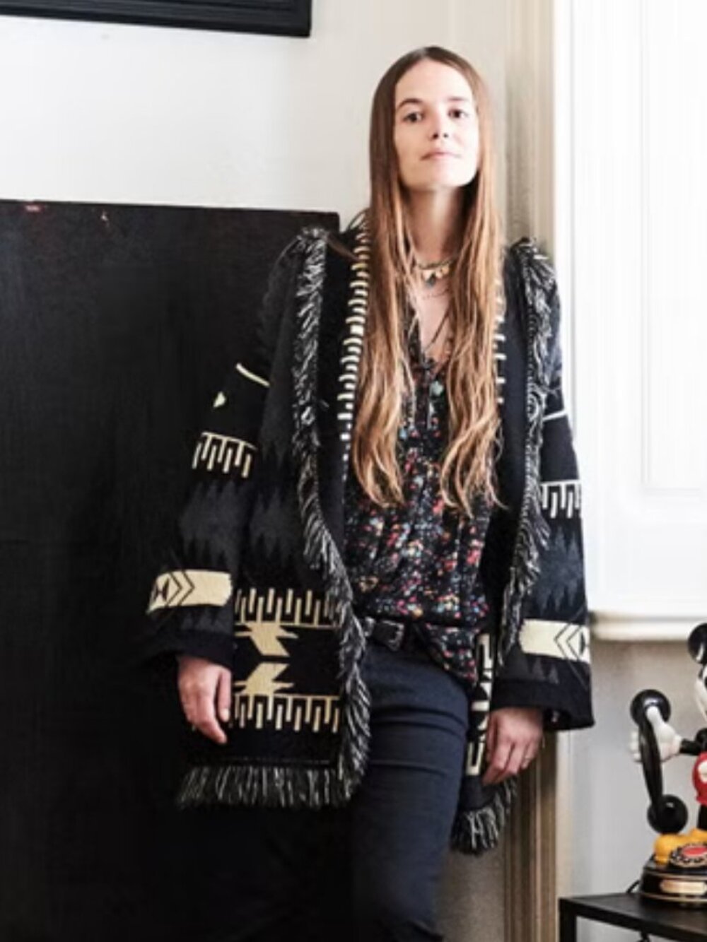 Alanui Geometric Cashmere Jacquard Icon Cardigan Small